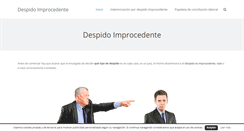 Desktop Screenshot of despidoimprocedente.net